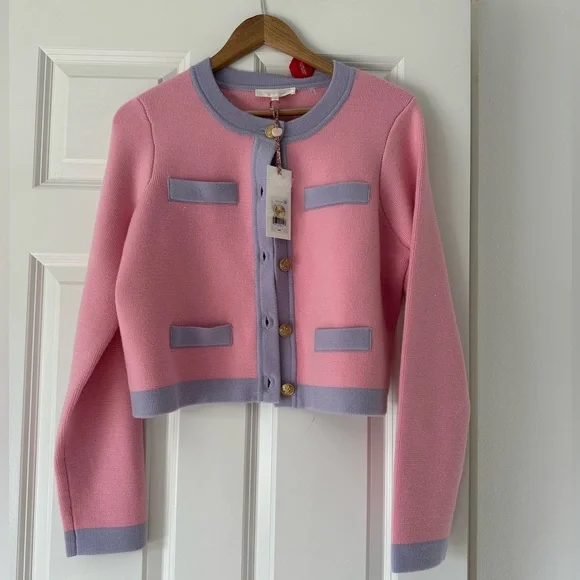 LoveShackFancy Pink and Lavender Cardigan - Picture 4 of 7